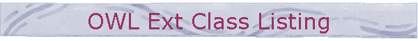 OWL Ext Class Listing